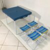 MESA CAMPING COM 4 BANQUETAS - 14 Mesa de Camping com 4 Banquetas e Maleta