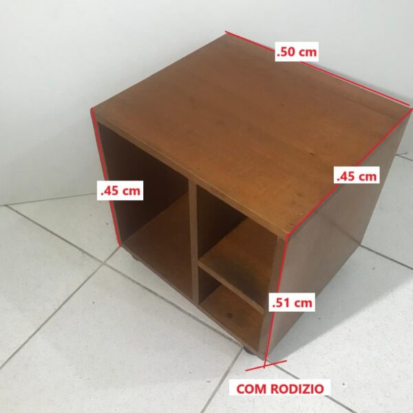 Módulo Gabinete para CPU em Madeira de Cedro com Rodízios