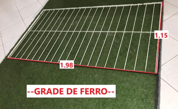 GRADE FERRO 2 - 1 Grade de Proteção em Ferro Branco 1.98m x 1.15