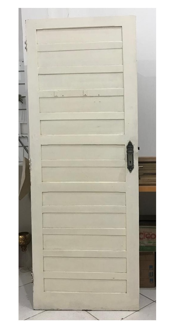 PORTA MADEIRA 4 Porta Maciça em Madeira de Lei Angelim Branca