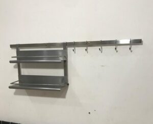 Kit Organizador de Cozinha em Aço Inox Escovado
